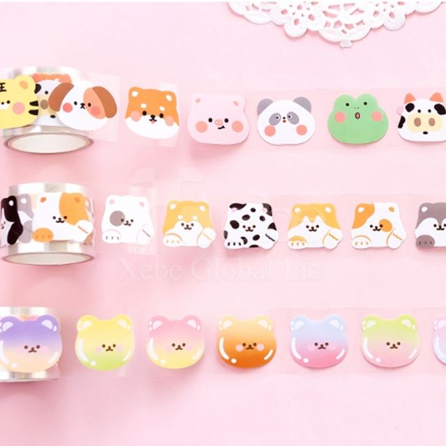 custom pet sticker clear washi tape