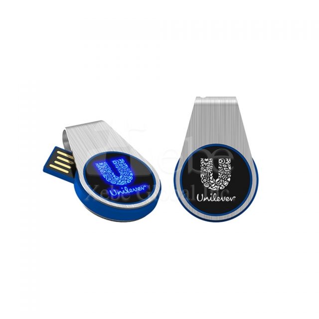 rotating lighted mini flash drive