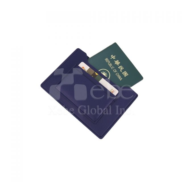 thin and light leather passport holder customized