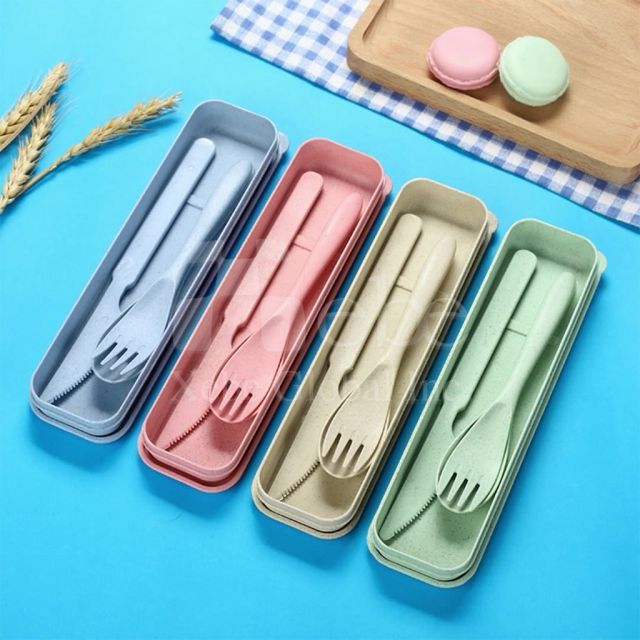 wheat eco friendly tableware set customization
