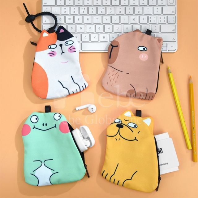 customized cat shaped storage bags