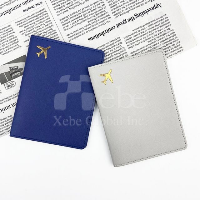classic black leather passport holder customized