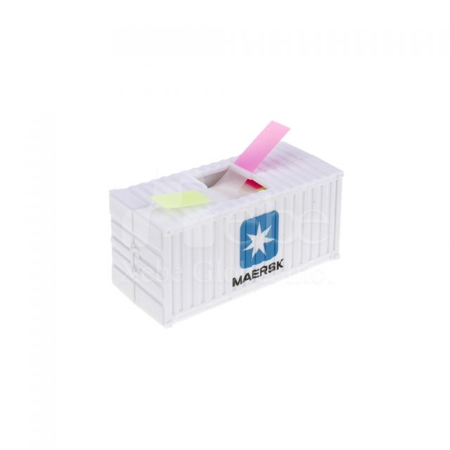container shaped sticky notes and label making