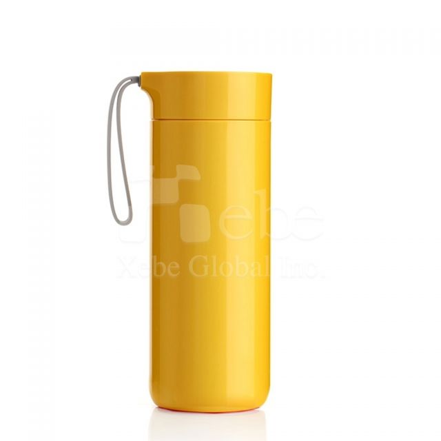 bright yellow thermos bottle customization