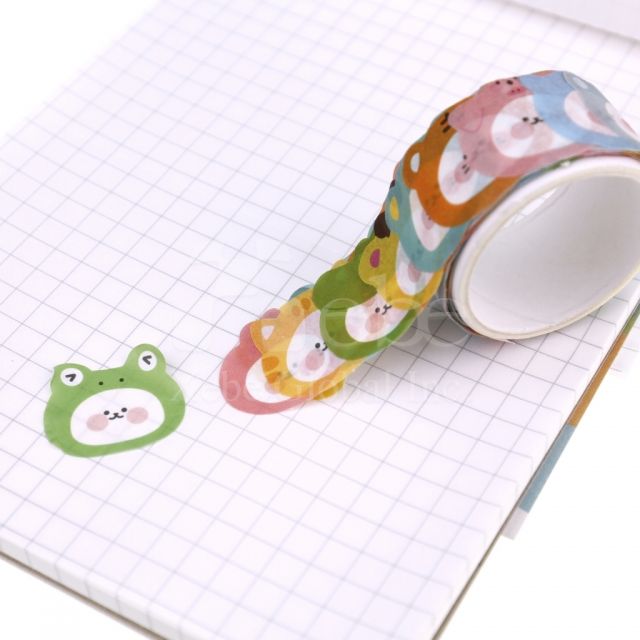 cartoon animal pattern washi tape