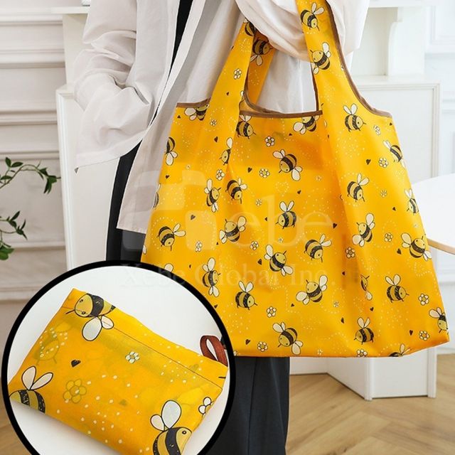 food pattern eco friendly shopping bag