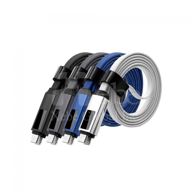 black digital display fast charging cable