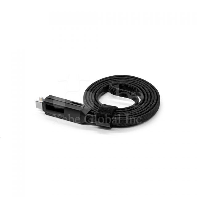 black digital display fast charging cable