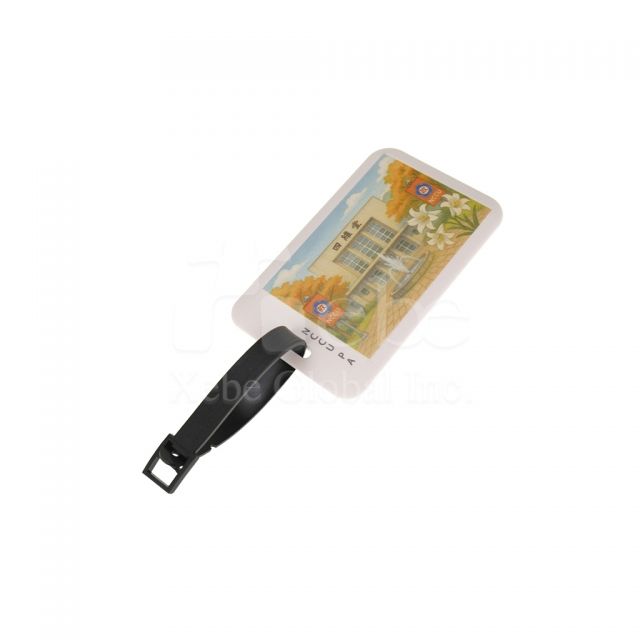 school pattern luggage tag