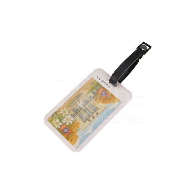 school pattern luggage tag