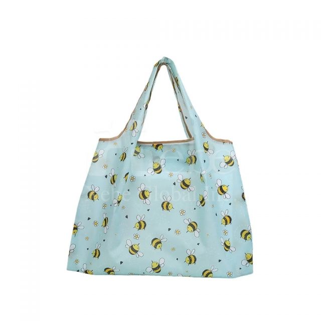 customized shopping bag with bee pattern
