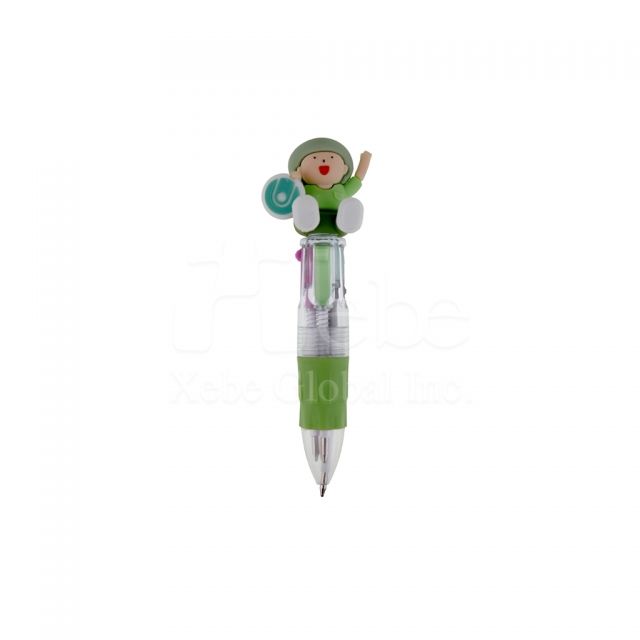 multicolored ballpoint pen in the shape of a figure
