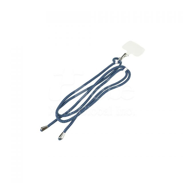 blue and green contrasting mobile phone lanyard