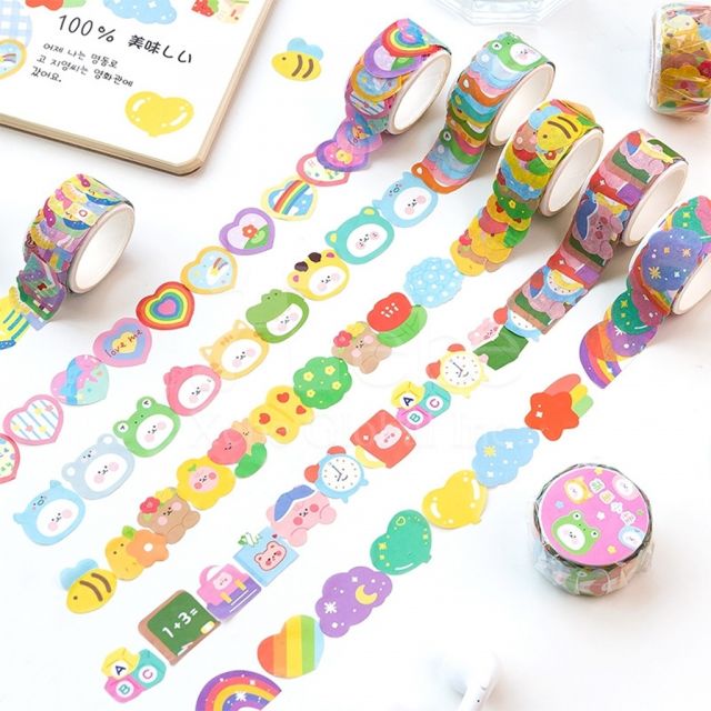 bear breakfast washi tape