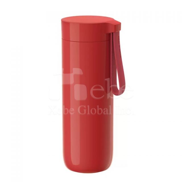 red non pour thermos cup