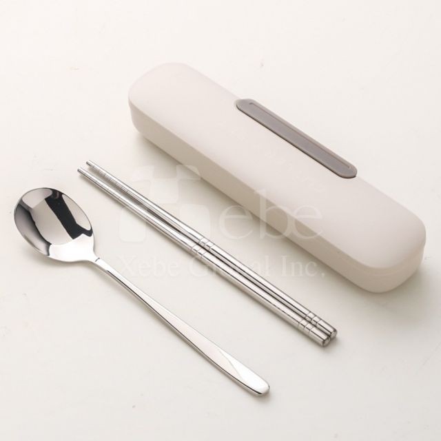 customized stainless steel eco friendly tableware set