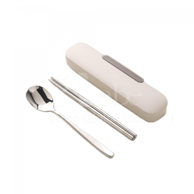customized stainless steel eco friendly tableware set