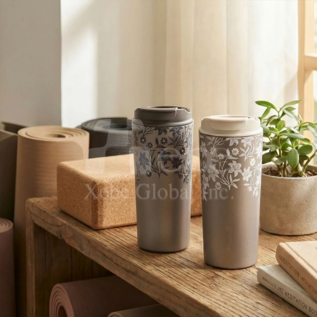 customized titanium thermos bottle with handle lightweight insulated cup
