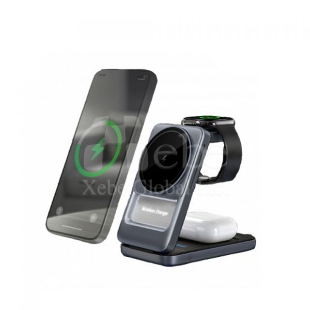 customized multi functional wireless charging stand