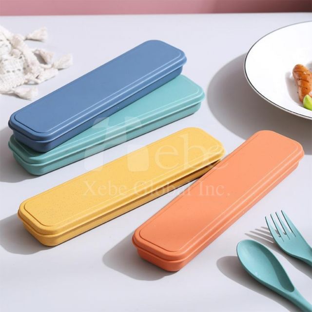 black plain eco friendly tableware
