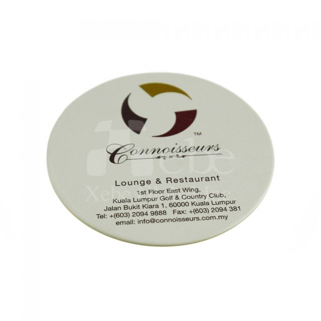 customized corporate logo coaster