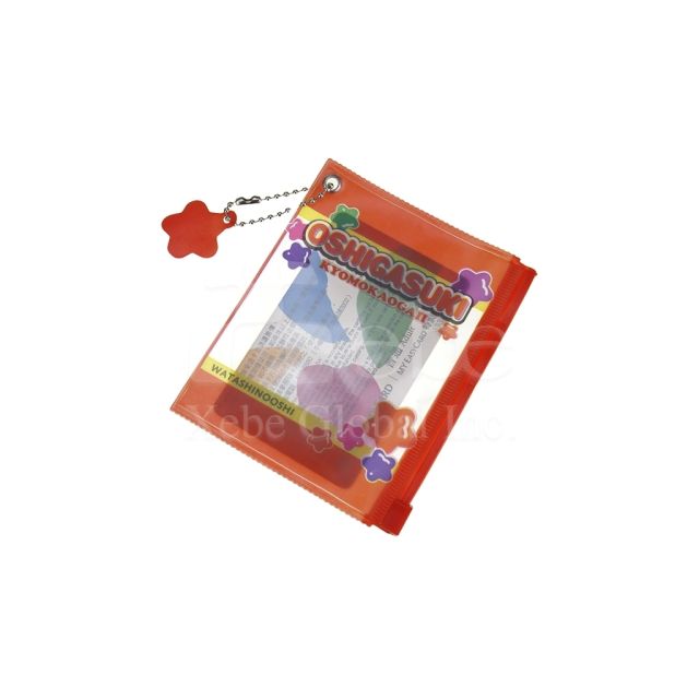candy packaging transparent card holder pendant