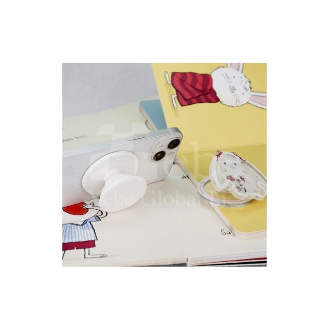 lop eared rabbit shaped airbag mobile phone holder