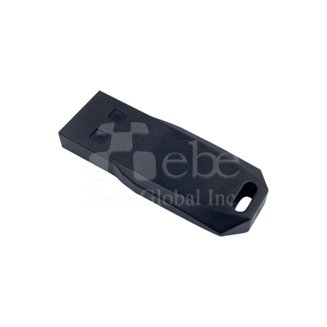 black gift flash drive customized