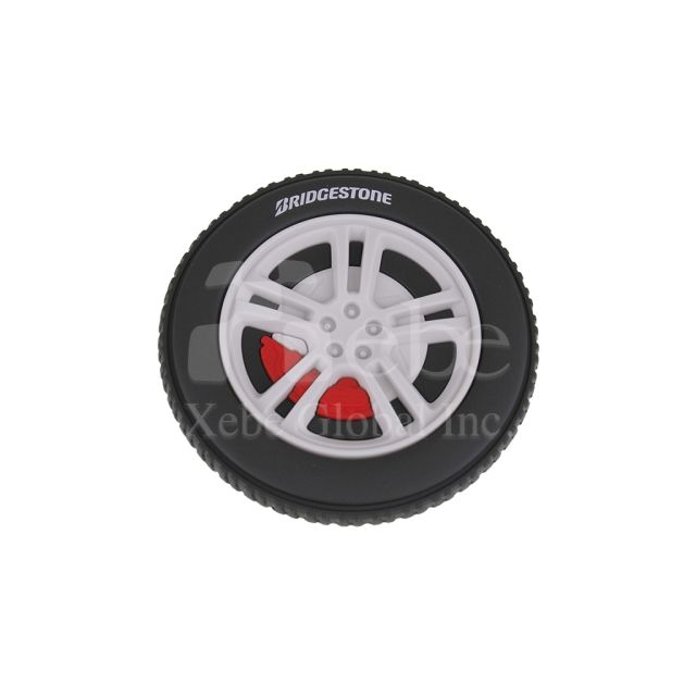 wheel shaped custom coasters