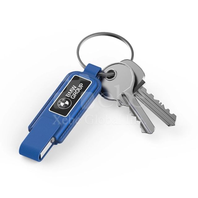 brand logo leather flash drive