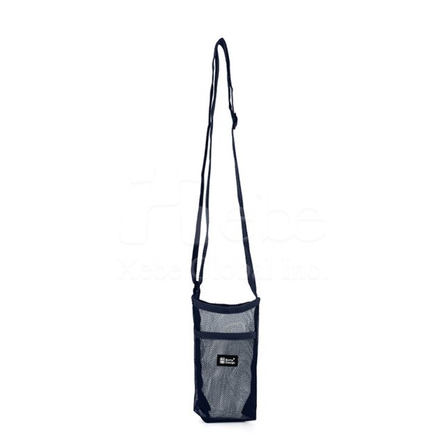 dark blue beverage mesh bag customization