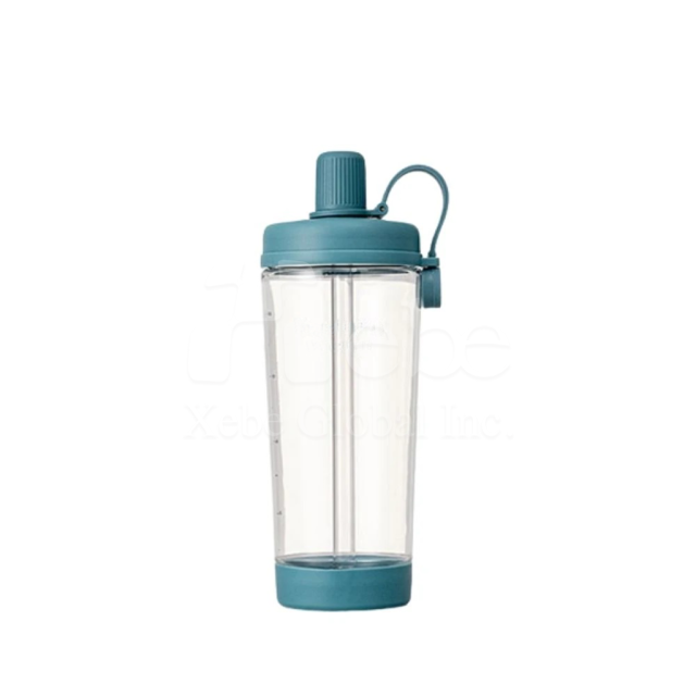 blue large capacity straw coolie cup