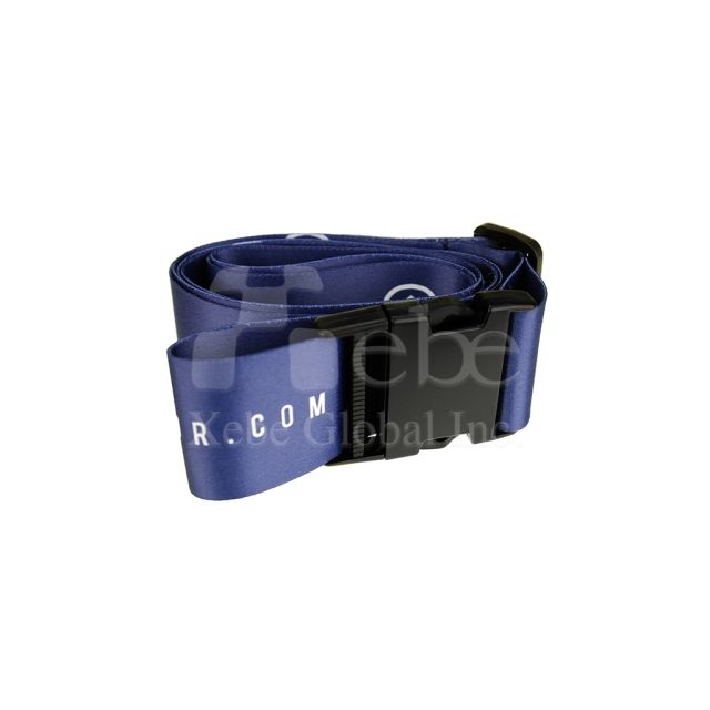 customized navy blue travel agency luggage straps