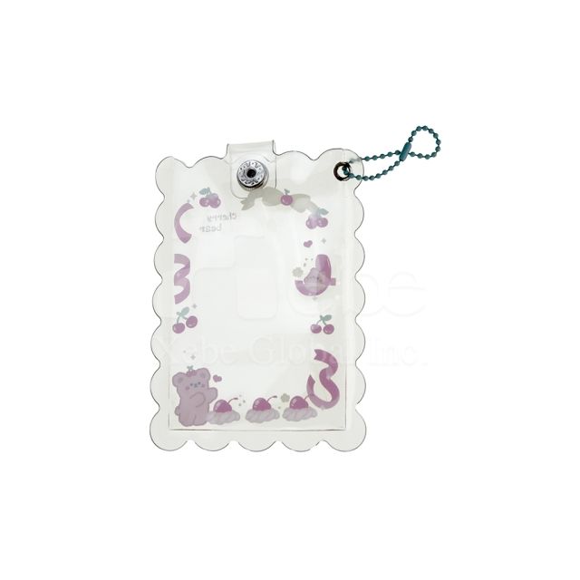 cherry bear transparent card case