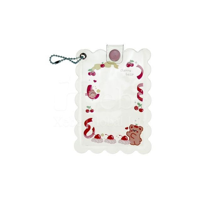 cherry bear transparent card case