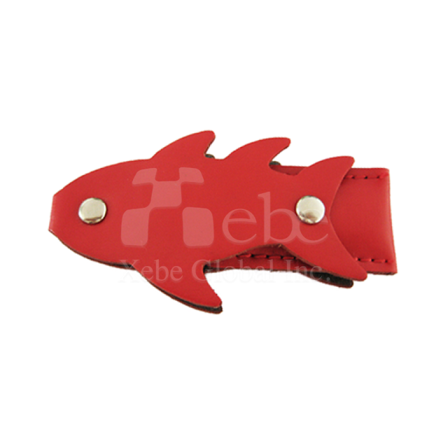 fish leather usb flash drive