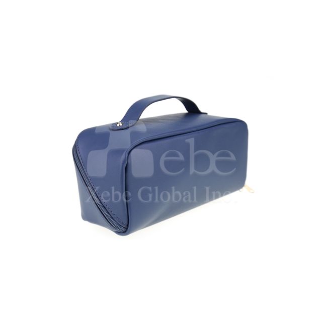 custom made large capacity cosmetic bag portable leather cosmetic bag