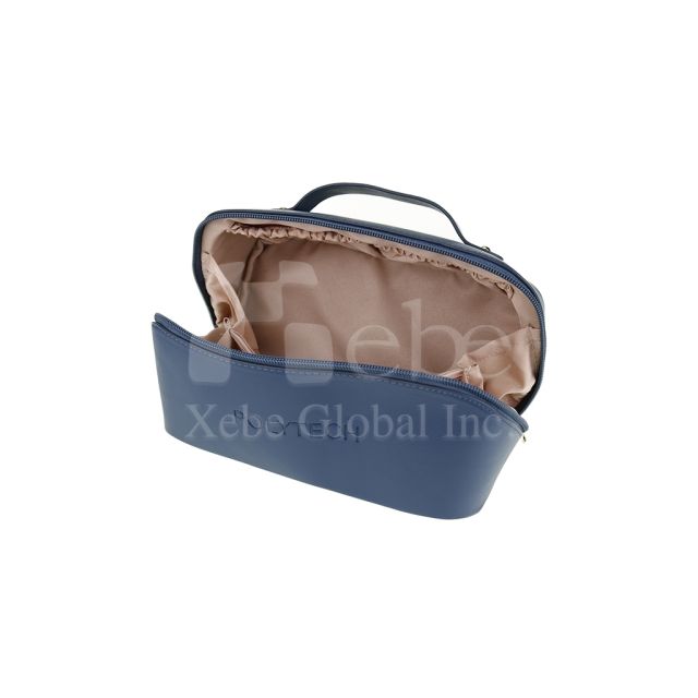 custom made large capacity cosmetic bag portable leather cosmetic bag