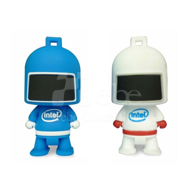 blue robot custom usb drive