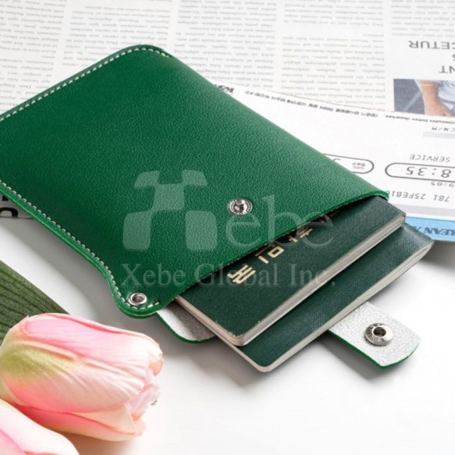 white buckle custom passport case