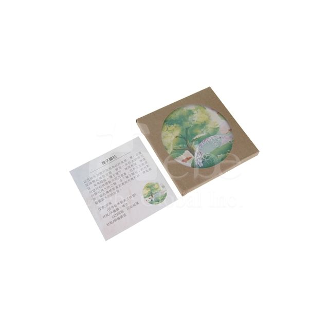 custom full color printed diatomaceouse earth coasters