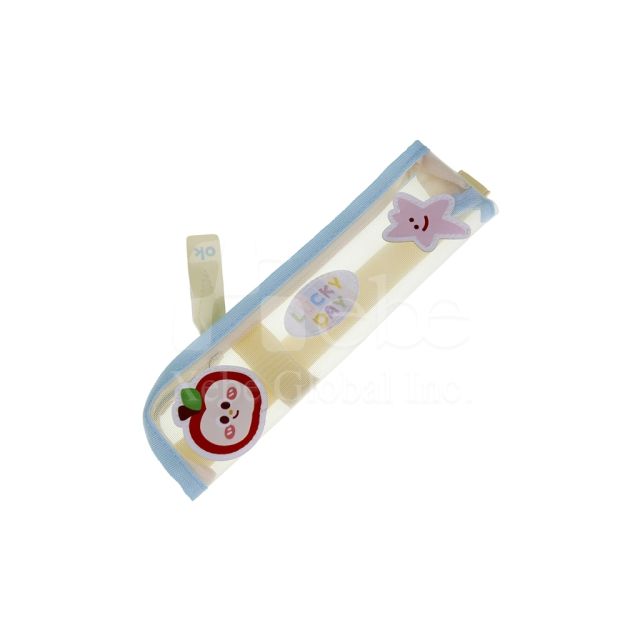 customizable cute shaped mesh pencil case
