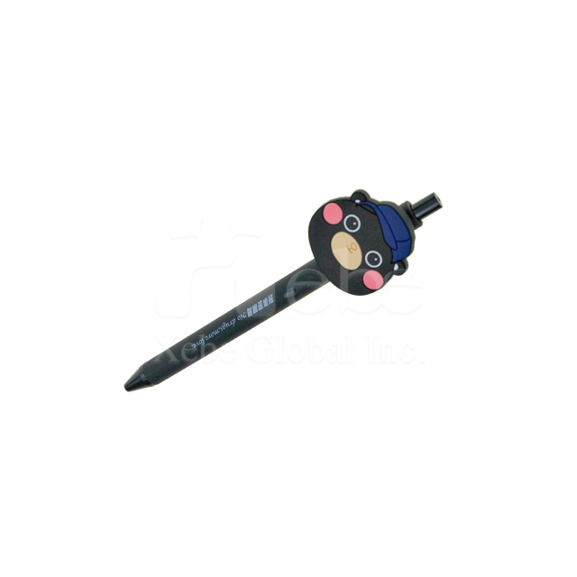 mascot pvc soft rubber figural pen