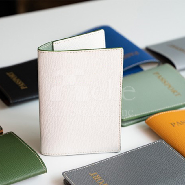 making a simple leather passport holder