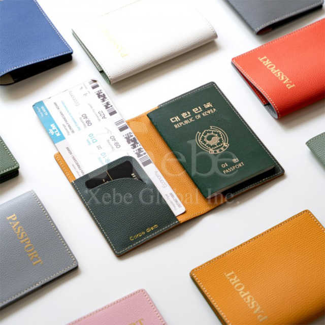making a simple leather passport holder