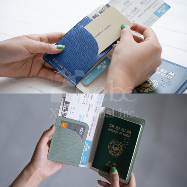 making a simple leather passport holder