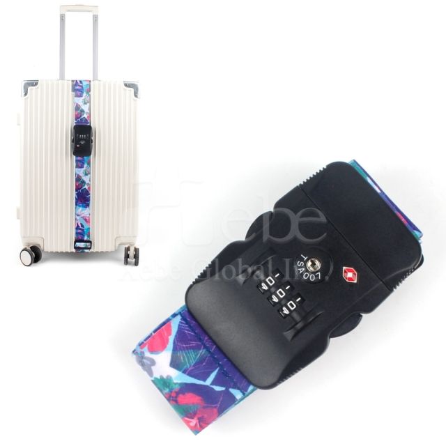 customizable TSA approved luggage strap