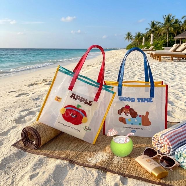 customized waterproof pvc shopping bag