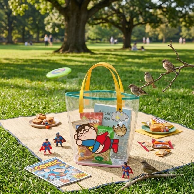 printing on transparent pvc shopping bags