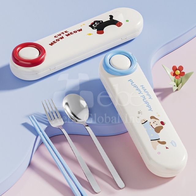 stainless steel eco friendly tableware set printing